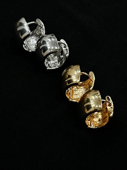 Chunky Huggie Hoops