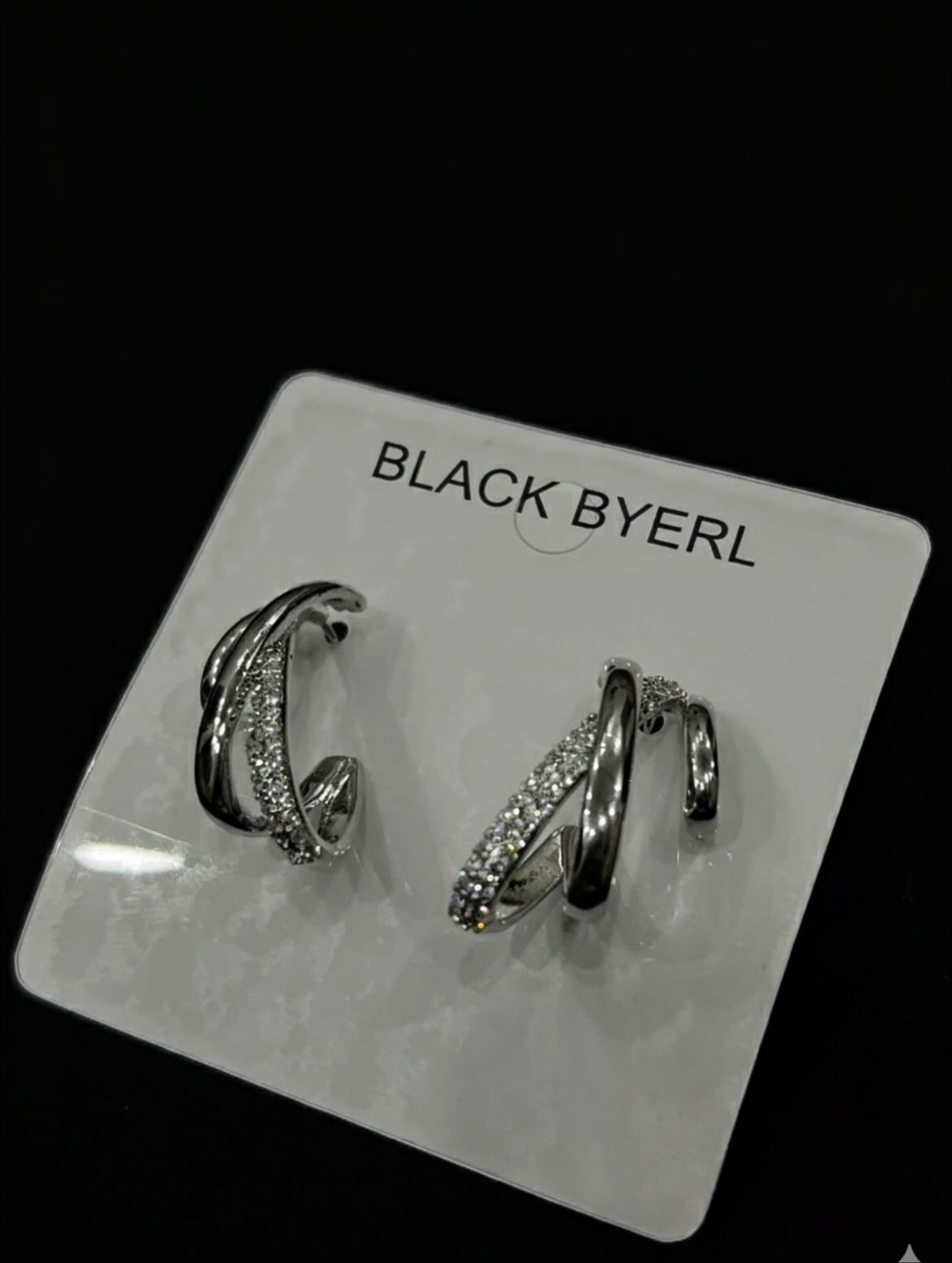 Layered Cubic Zirconia Hoops